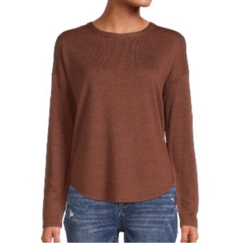 Time and Tru brown long sleeve shirt